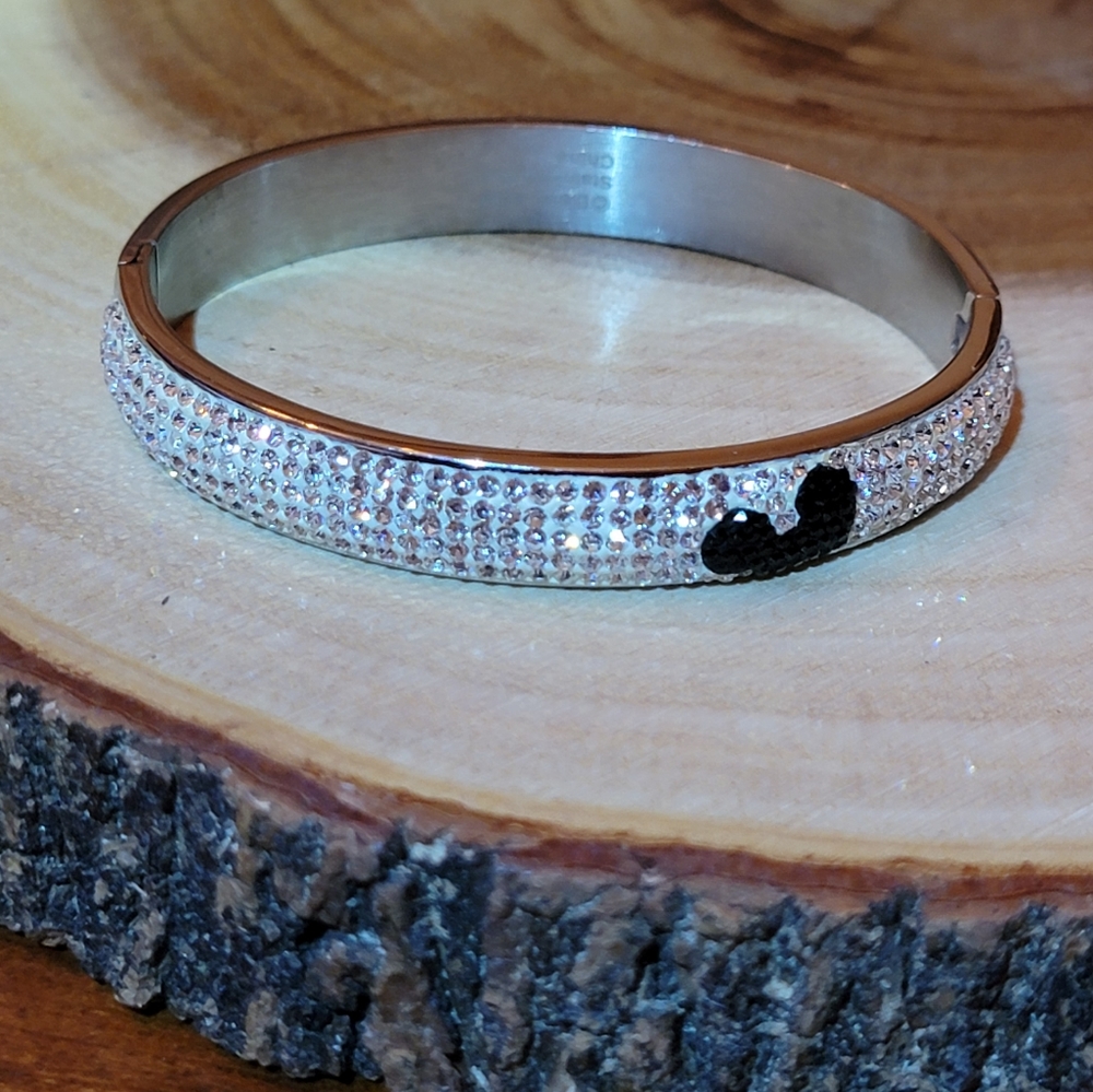 Disney Mickey Mouse Crystal Bangle Bracelet